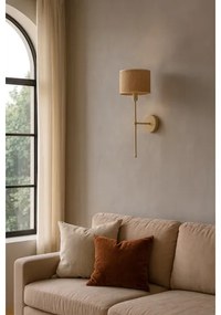 Lampă de perete MADELA 1xE14/40W/230V iută/bej