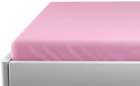 Cearsaf din jersey pentru patut de copii EXCLUSIVE 70x140 cm roz