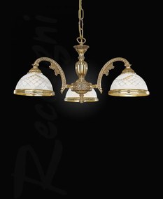 Candelabru din alama cu 3 brate design italian 7102
