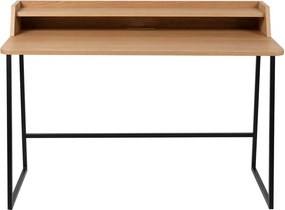 Birou de tip secretaire cu blat cu aspect de lemn de stejar 60x120 cm Giorgio – White Label