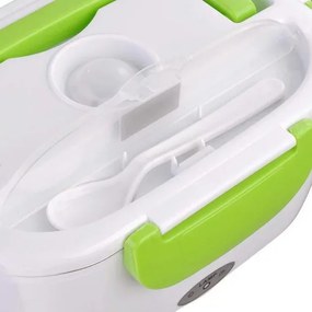 Cutie de încălzire pentru prânz YS-001 / YY-3166 cu sursă de alimentare de 220 V - verde