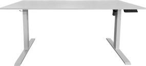 Birou cu inaltime reglabila electrica WHITE DESK 140cm