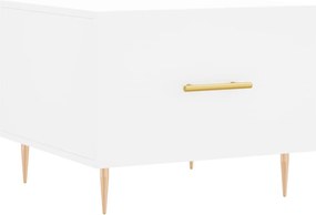 vidaXL Măsuță de cafea, alb, 50x50x40 cm, lemn compozit