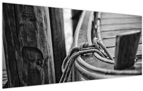 Tablou - O barcă legată (120x50 cm)