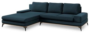 Colțar extensibil cu șezlong pe partea stângă Windsor &amp; Co Sofas Planet, albastru petrol