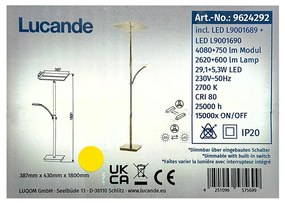 Lampadar LED dimabil PARTHENA LED/29,1W/230V + LED/5,3W/230V