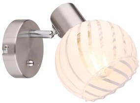 Aplica cu spot design modern WILLY nichel