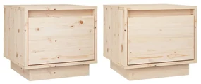 813396 vidaXL Noptiere, 2 buc., 35x34x32 cm, lemn masiv de pin