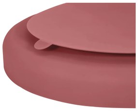 Farfurie pentru copii cărămizie din silicon 19x20,5 cm Dusky Pink – Kindsgut
