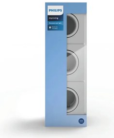 Philips 50193/87/PN - SET 3x Lampă încastrată ENNEPER 1xGU10/5,5W/230V