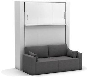 Set pat rabatabil dublu cu somiera inclusa (150x200) si canapea 2 locuri case double sofa - nova confort plus