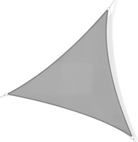 Outsunny Voal de umbra Triunghiular de Dimensiuni Mari 6 x 6 x 6 m Poliester Impermeabilizat de Inalta Densitate 160 g/m² Gri Deschis | Aosom Romania