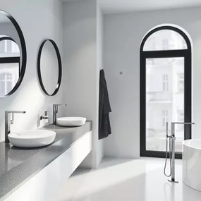 Baterie lavoar inalta Grohe Plus XL monocomanda antracit periat Hard Graphite