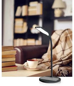 Lampă dimabilă cu funcție de încărcare fără fir Nedis LTLGQ4M2BK Qi LED/5,5W/230V 2700-6500K