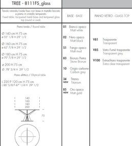 Masa eleganta design avangardist Tree 140cm