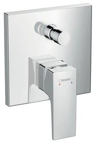 Baterie cada-dus incastrata Hansgrohe, Metropol, crom