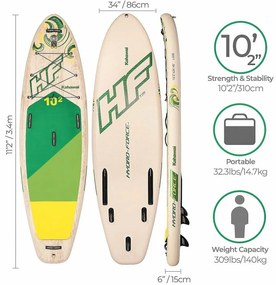 Bestway Paddle Board Kahawai, 310 x 86 x 15 cm