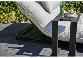 Măsuță auxiliară laterală pentru șezlong de grădină Hartman Tim, negru