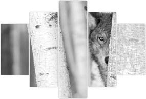 Tablou - Lupul din pădure (150x105 cm)