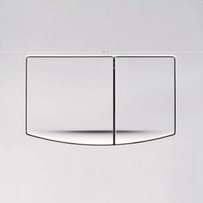 Clapă de acționare unghiulară pentru rezervorul de toaletă, pătrată