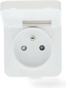 Priză inteligentă Nedis WIFIPO130EWT 3680W/230V/ tip E/16A Wi-Fi Tuya IP44