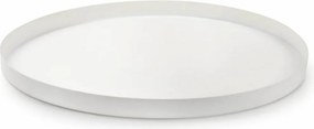 Tava decorativa CIRVIA Ø31,5 cm, alb
