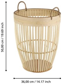 Coș decorativ Eglo 426512 NARAHA 50x36 cm bej