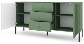 Comodă LUE verde/negru