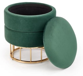 Taburet tapitat Minty Velvet Verde / Gold