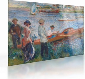 Tablou pe sticlă - Auguste Renoir, Oarsmen at Chatou, reproducere (70x50 cm)