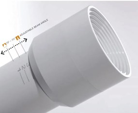 Aplica tip spot LED directionabil de perete/tavan LUMI alb