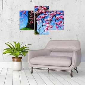 Tablou - Cireș înflorit - pictură (90x60 cm)