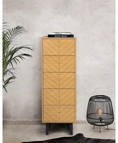 Comodă în decor de stejar Woodman Camden Narrow, 40 x 123 cm