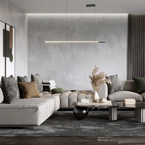 Lustra LED, pendul design modern Halo negru