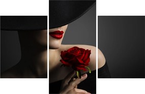 Tablou - Femeia cu flori (90x60 cm)