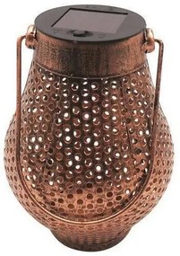 Lampa solara pentru gradina, model cupru, 1 LED, 11x17 cm