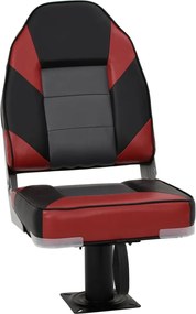 vidaXL Set cu scaun pentru barcă, pliabil, 2 piese, spătar înalt