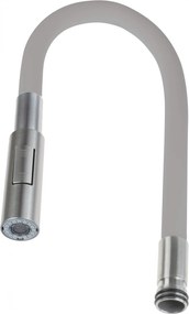 Pipa flexibila pentru baterie bucatarie, cu 2 functii, gri, Deante Luno Gri