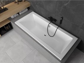 Mexen Cube cadă dreptunghiulară 180 x 80 cm, albă - 55051808000