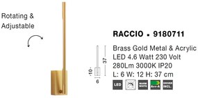 Aplica LED design modern RACCIO auriu