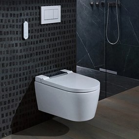 Vas wc suspendat Geberit Aquaclean Sela cu functie de bideu electric crom lucios