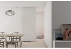 Lustră pe cablu CORRINI 1xE27/60W/230V d. 34 cm negru/transparent