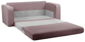 Canapea roz-deschis extensibilă 160 cm Come – Bobochic Paris