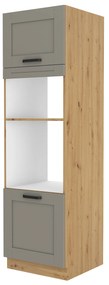 Dulap de bucătărie pentru alimente Lucid 60 DPM 210 2F (Stejar artisan + claygrey). 1045517