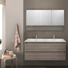 Mobilier complet de baie Porto 120 în culoarea ulmului Rauna