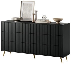 Dulap Biel B5  (negru + auriu). 1099295