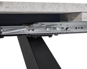 Masă de luat extensibilă, Negru+Gri | Aosom Romania