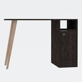 Birou Calvin masa pc,office,culoare antracit si oak,110 cm