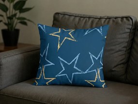 Fata de perna din microflanel STARMISS 40x50 cm, albastru inchis