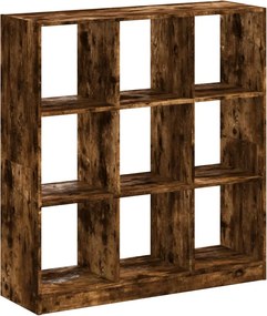 vidaXL Bibliotecă, stejar fumuriu, 102x32x108 cm, lemn prelucrat